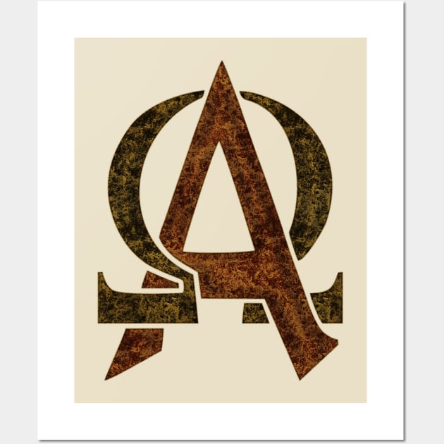 Greek Alphabet - Letter Alpha Omega 2 Wall Art by EDDArt